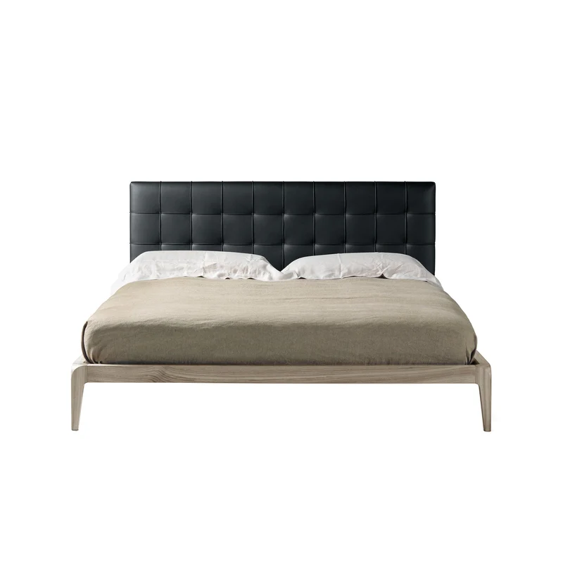 Walnut Wood Bed SIG.RE by Dale Italia