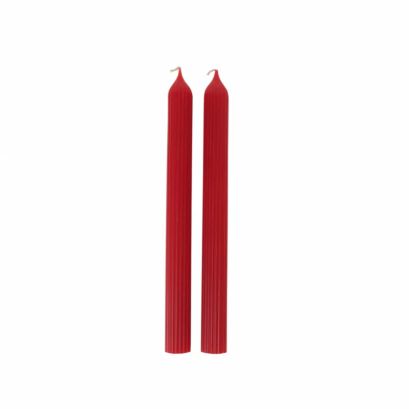 Karaca Home Wave Rote Kerze 2 Teile