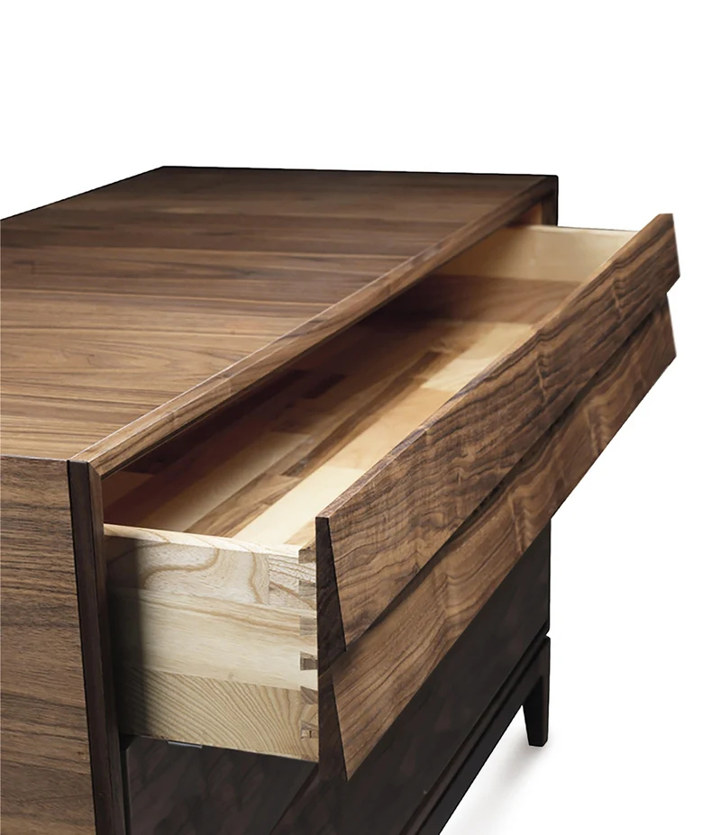 Walnut Wood Chest of Drawers LILIALE by Dale Italia
