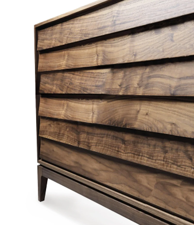 Walnut Wood Chest of Drawers LILIALE by Dale Italia
