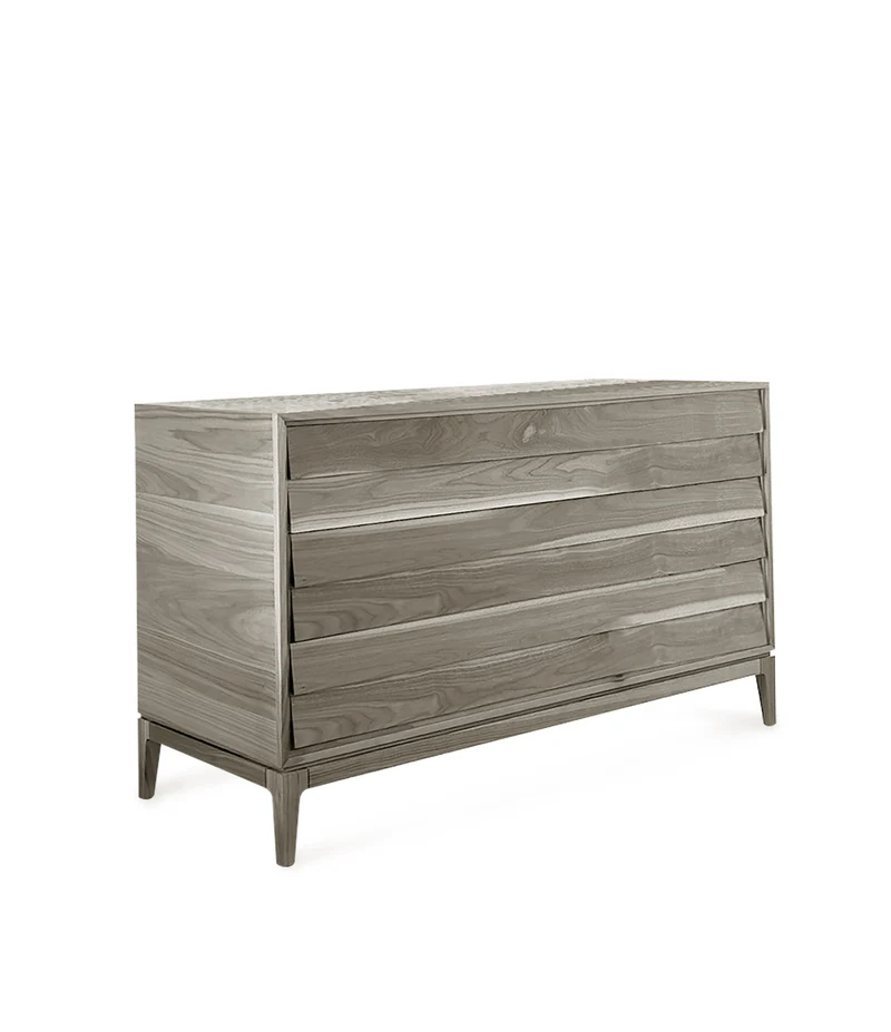 Walnut Wood Chest of Drawers LILIALE by Dale Italia