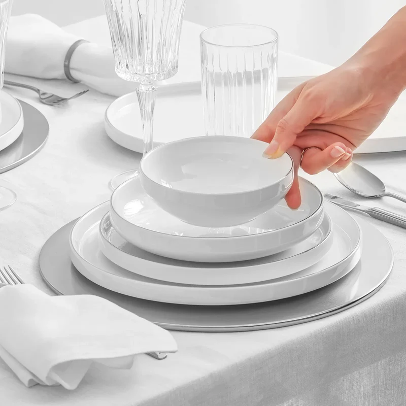 Karaca Satürn Streamline 59-teiliges Tafelservice- Set für 12 Personen