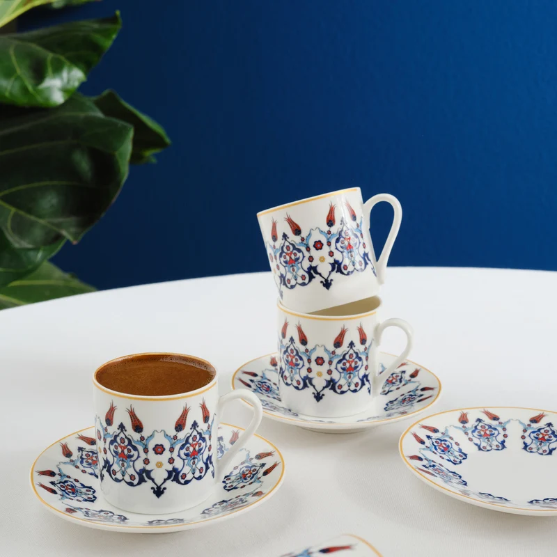 Karaca Haliç Tassen-Set für 6 Personen, 80 ml