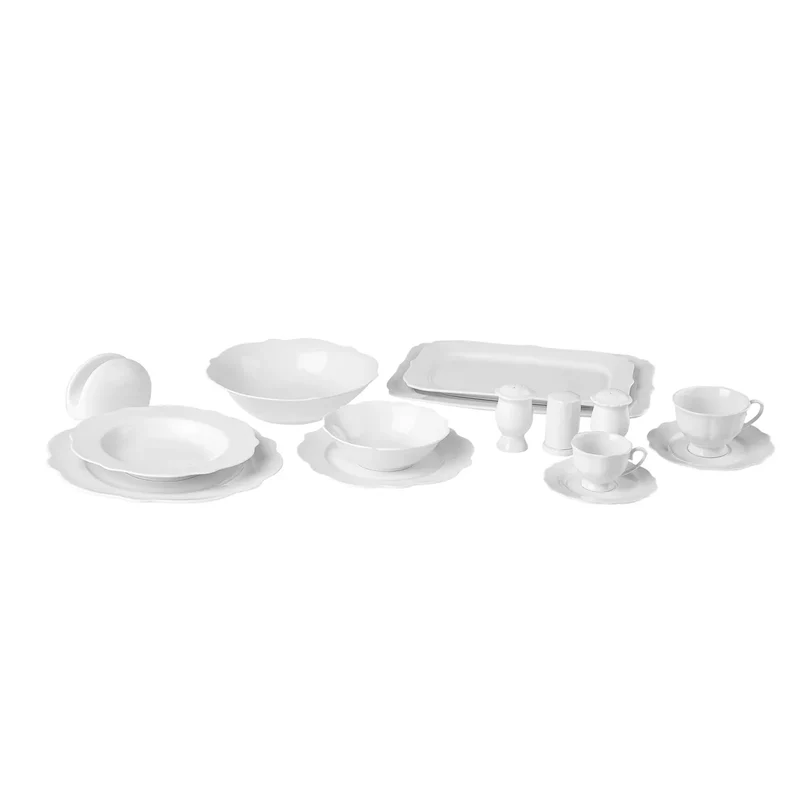 Karaca Vera White 12-Sitzer Tafelservice, 59-teilig