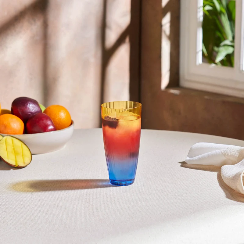 Karaca Dolce Soft Drink Glas 350 Ml Gelb