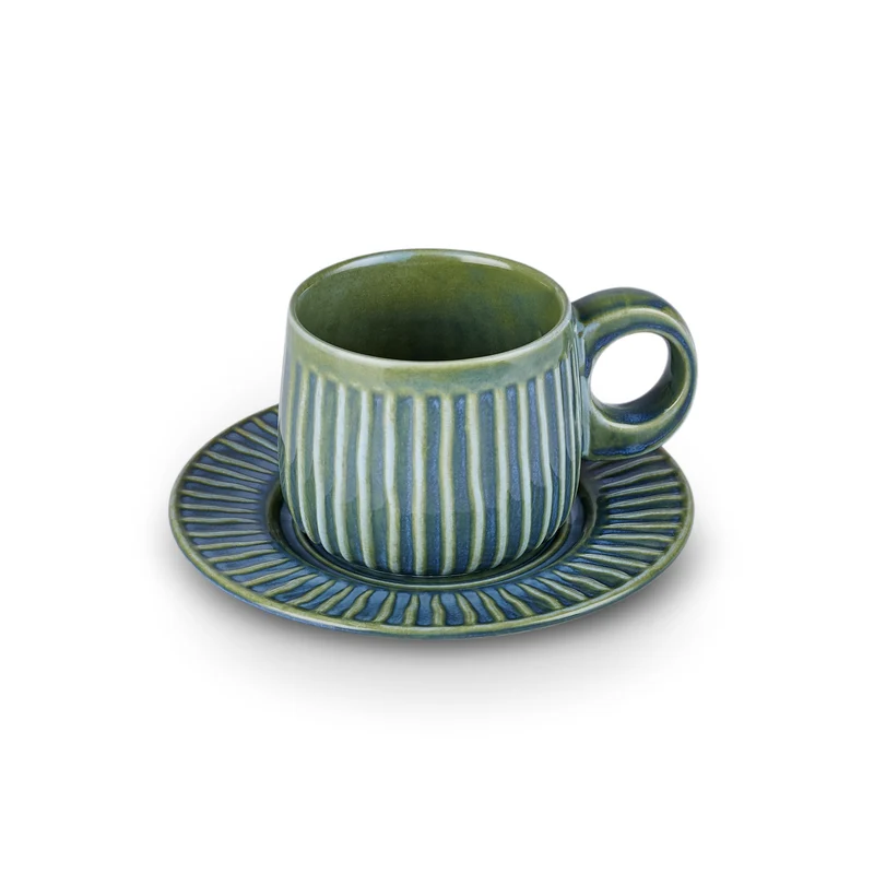 Karaca Arthur Grün & Blau Teetasse, 260 ml