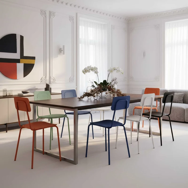 Metal Stackable Chair MOODERN by Lettera G