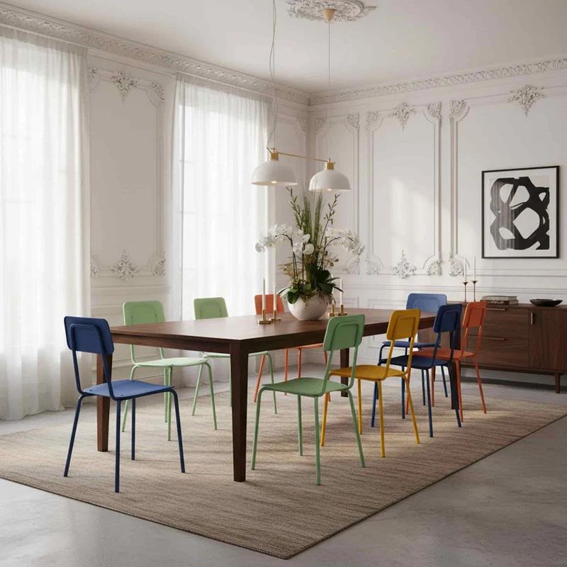 Metal Stackable Chair MOODERN by Lettera G