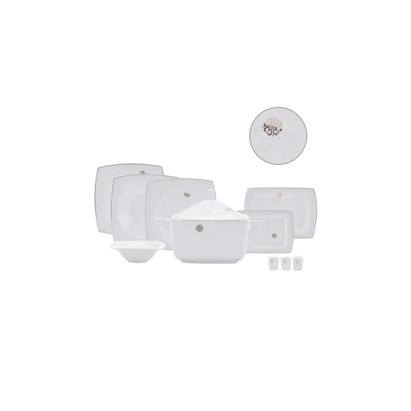 Karaca Fine Pearl Hailey 62-teiliges Dinner-Set