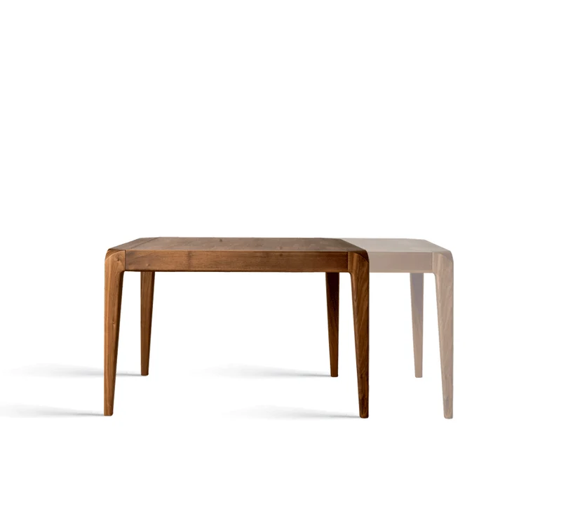 Extendable Walnut Wood Table SENTIERO by Dale Italia