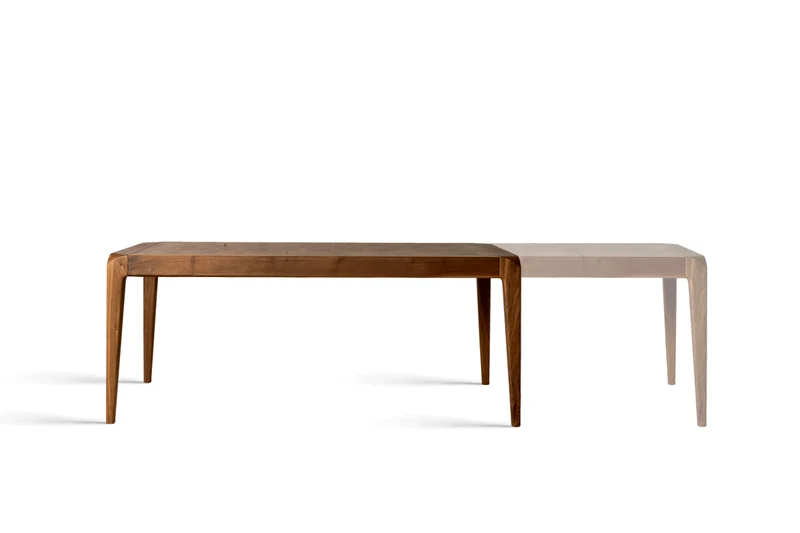 Extendable Walnut Wood Table SENTIERO by Dale Italia