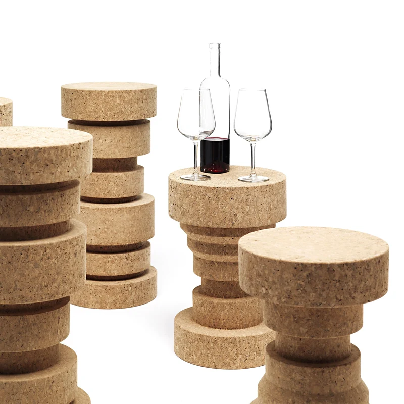 Cork Stool KING by Claudio Bitetti for Mogg