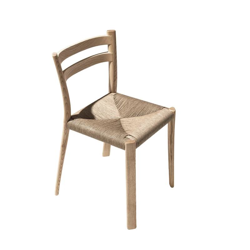 Ash Wood Chair BURI - Natural - by Mario Scairato