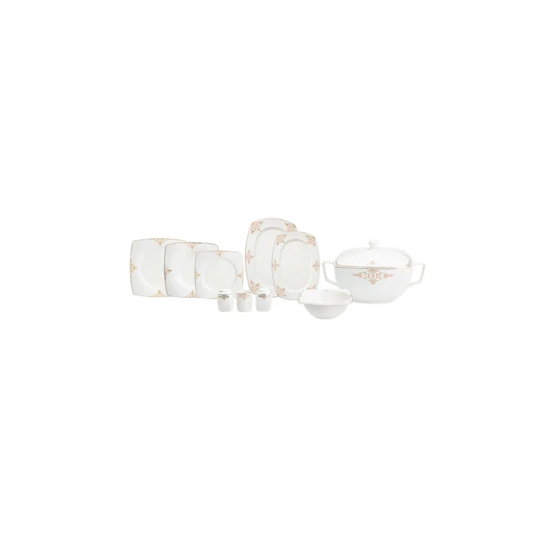 Karaca Melina Fine Cream Tafelservice- Set in für 12 Personen- 60-teilig