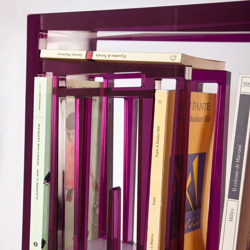 Plexiglass Bookshelf BOOKSHAPE Small Standard Edition by Lettera G