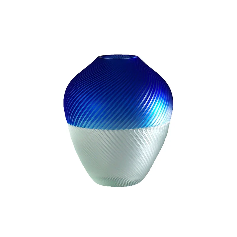 Blown Glass Vase ANEMONE BASSO Unique Piece