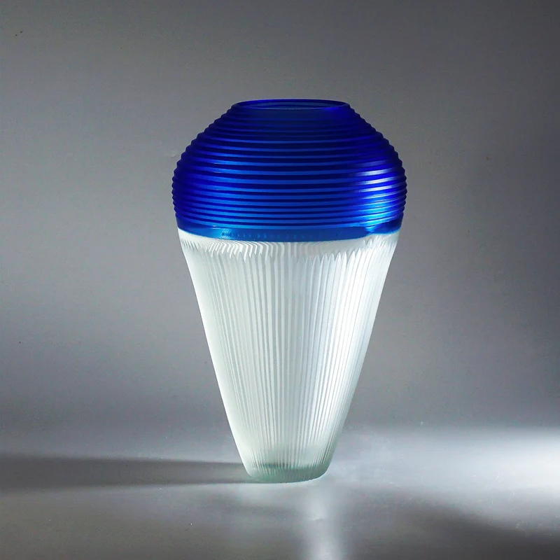 Blown Glass Vase ANEMONE ALTO Unique Piece