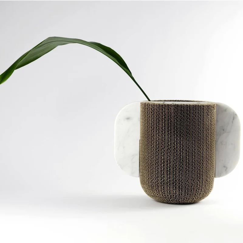 Cardboard & Marble Vase CONFINANTI Large
