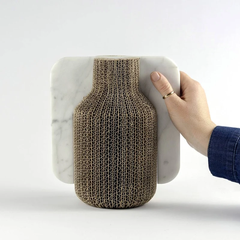 Cardboard & Marble Vase CONFINE Bottle