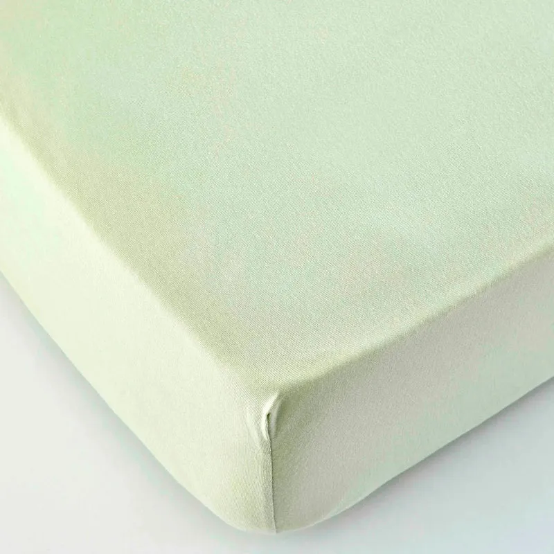 Karaca Home Spannbettlaken Olive Green 120x200 cm + 30 cm Öko-Tex Zertifiziert