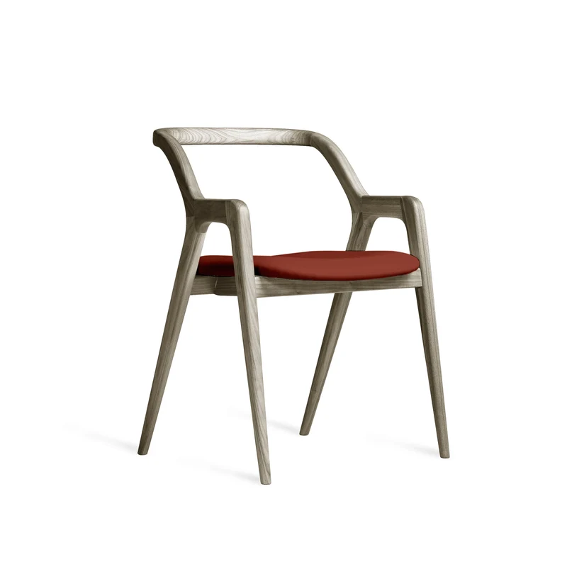 Grey Walnut Wood Chair IN BREVE by Dale Italia