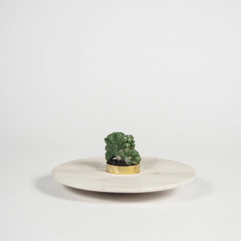Marble & Brass Vase ORBITA Small