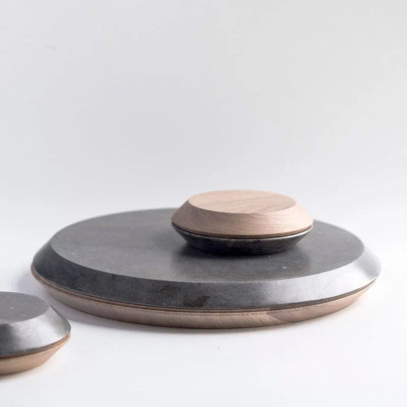 Marble & Wood Centrepiece MONDI PARALLELI Large