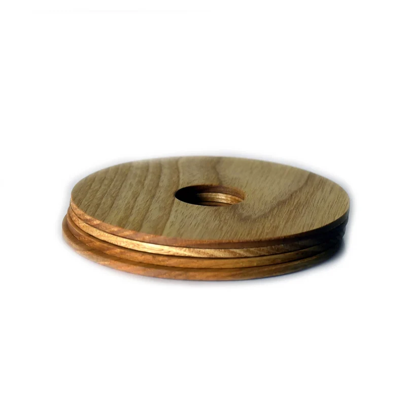 Ash Wood Coasters IS - Set of Four