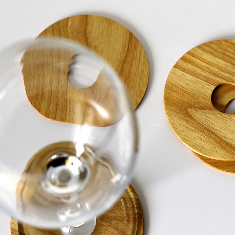 Ash Wood Coasters IS - Set of Four