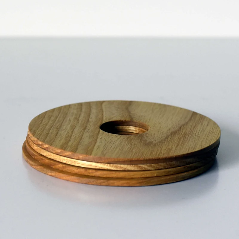 Ash Wood Coasters IS - Set of Four