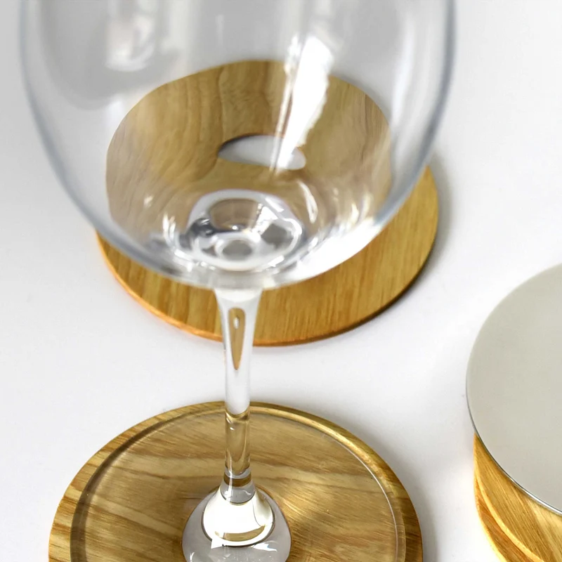 Ash Wood Coasters IS - Set of Four