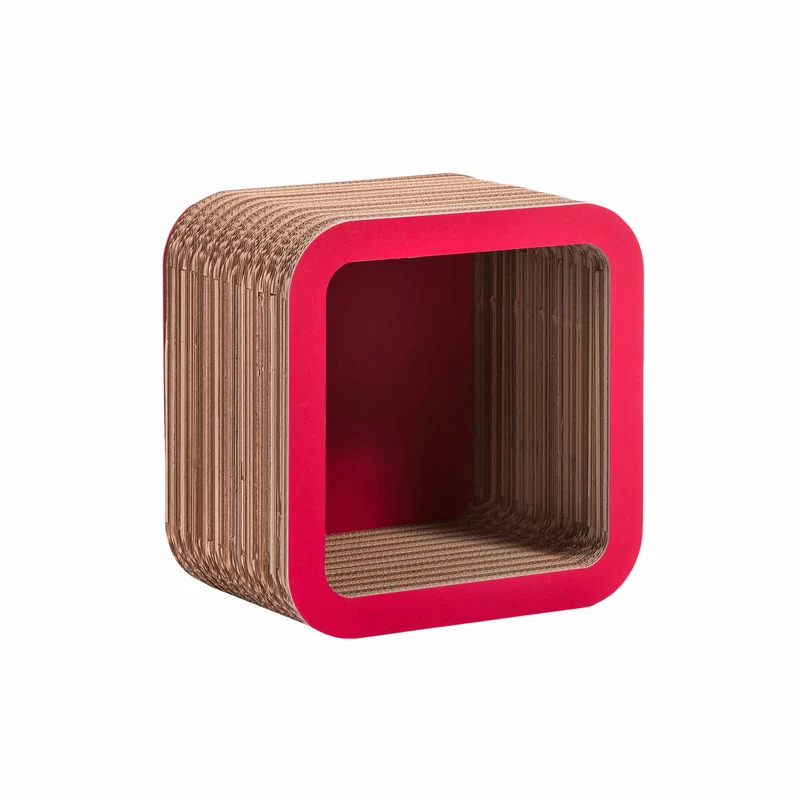 Modular Cardboard Shelf MORETTO 45 Set of Two Closed Back by Lessmore
