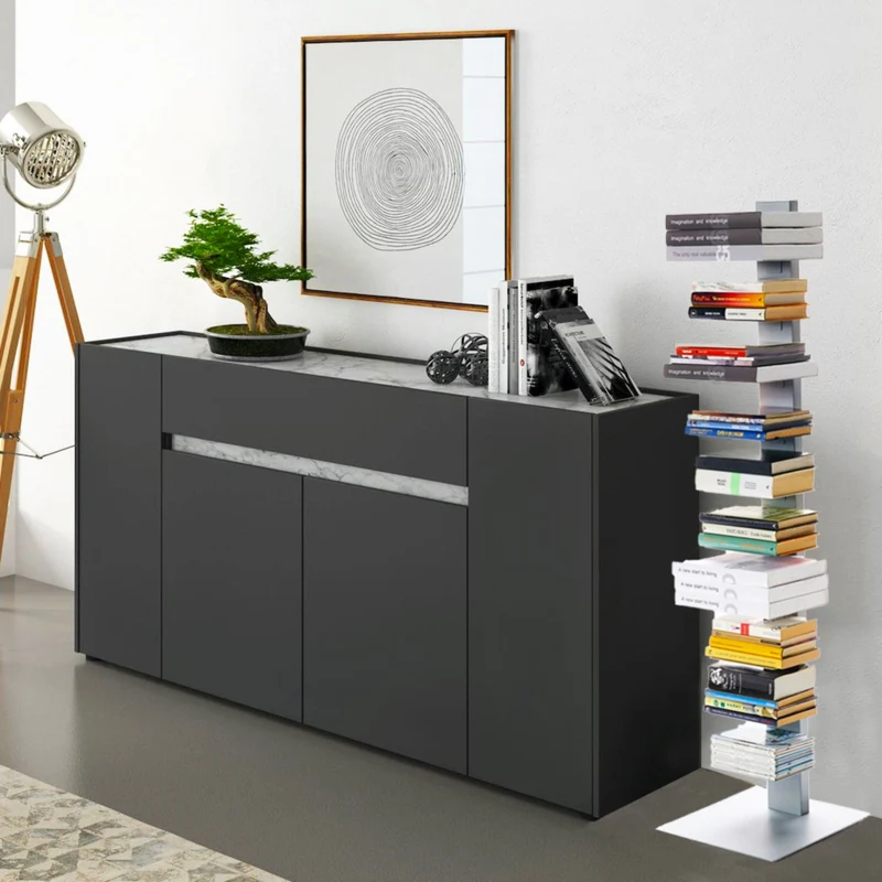 Metal Bookcase SAPIENS by Bruno Rainaldi for BBB Italia