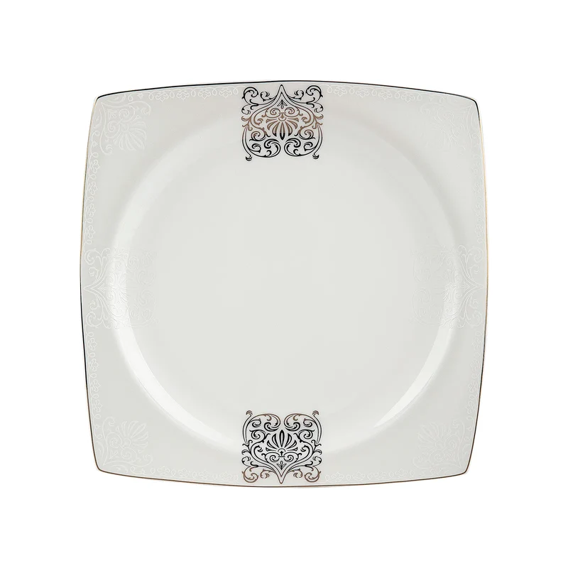 Karaca Fine Bone New Lotus 60 Pieces Dinnerware Set Square