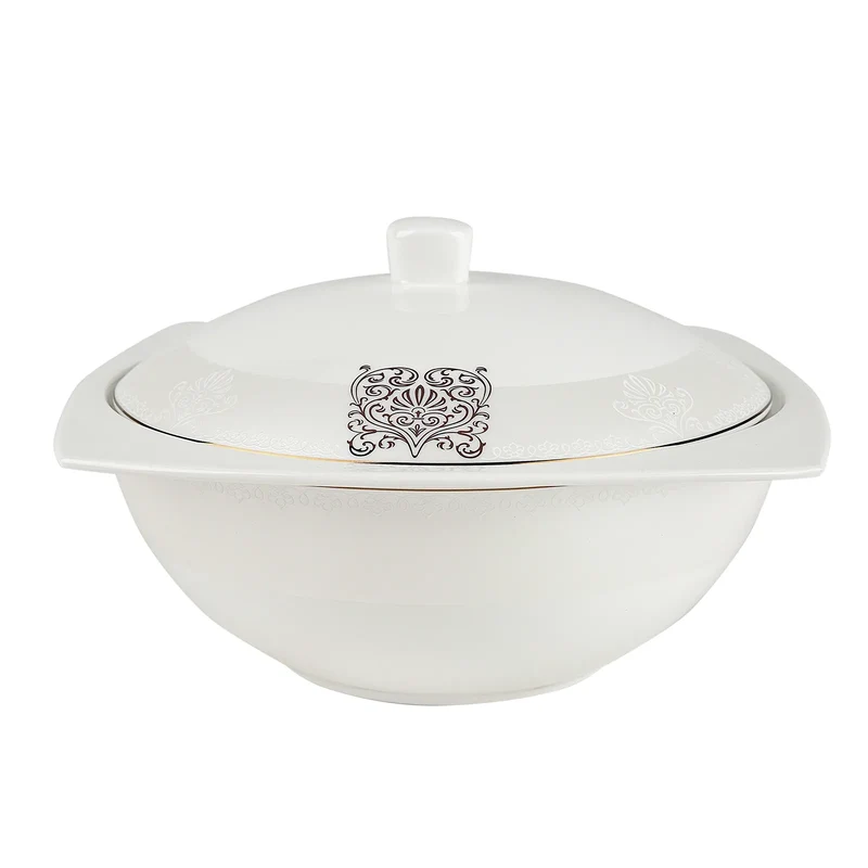 Karaca Fine Bone New Lotus 60 Pieces Dinnerware Set Square