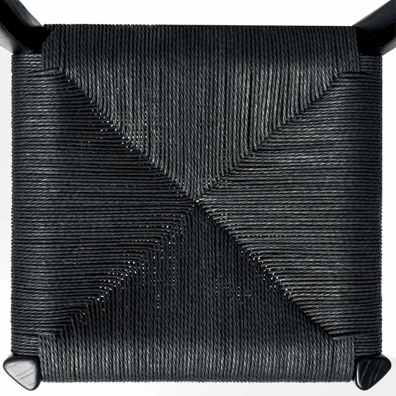Ash Wood Chair BURI - Black - by Mario Scairato