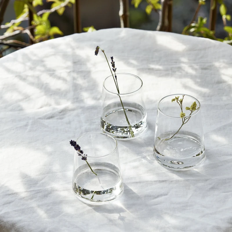 Blown Glass Water Glasses SCIIA Set of Six by (a+b) Dominoni, Quaquaro for Paola C