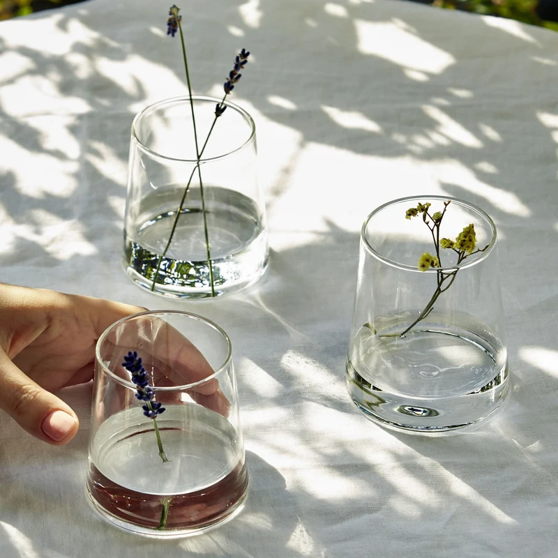 Blown Glass Water Glasses SCIIA Set of Six by (a+b) Dominoni, Quaquaro for Paola C