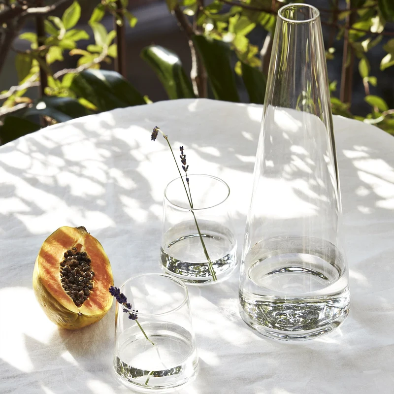 Blown Glass Water Glasses SCIIA Set of Six by (a+b) Dominoni, Quaquaro for Paola C