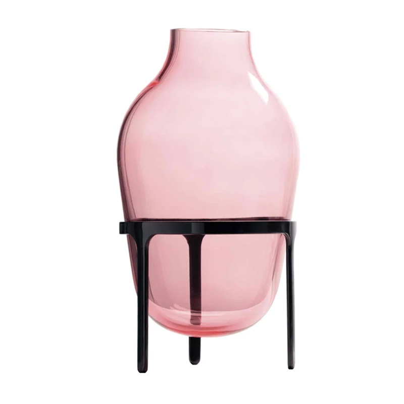 Pink Blown Glass Vase TITUS I Large by Jaime Hayon for Paola C