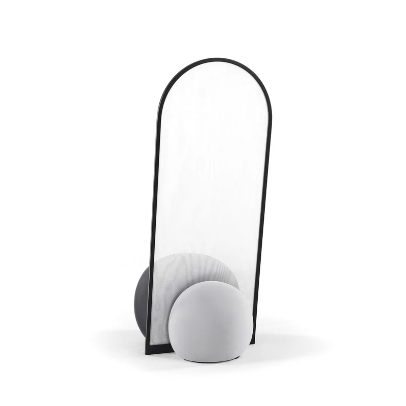 Metal Pouf and Screen REXALT by Alessandro Zambelli