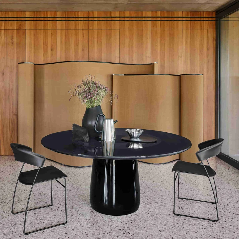Glass Round Table ROUNDEL by Claesson Koivisto Rune for Baleri Italia