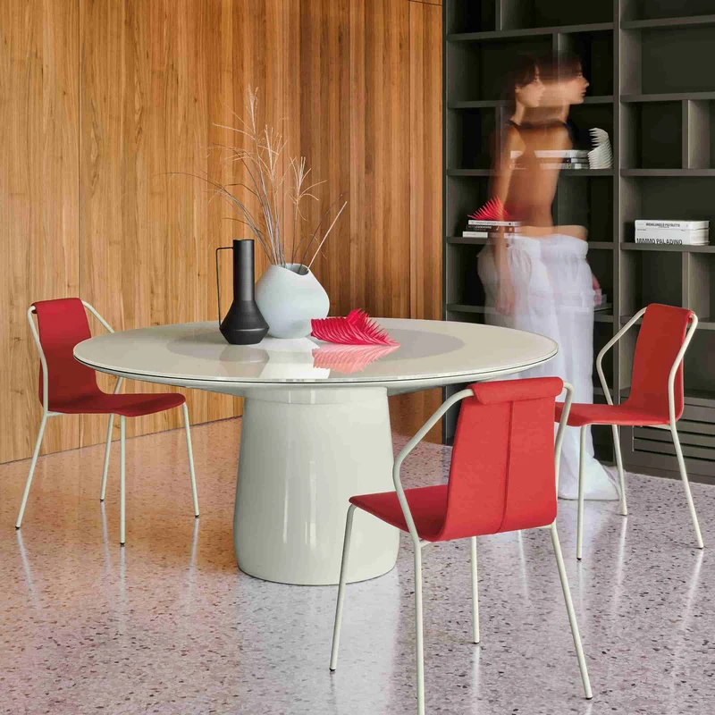 Glass Round Table ROUNDEL by Claesson Koivisto Rune for Baleri Italia