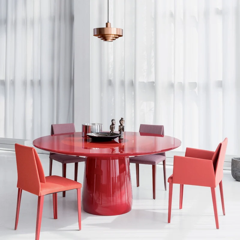 Glass Round Table ROUNDEL by Claesson Koivisto Rune for Baleri Italia