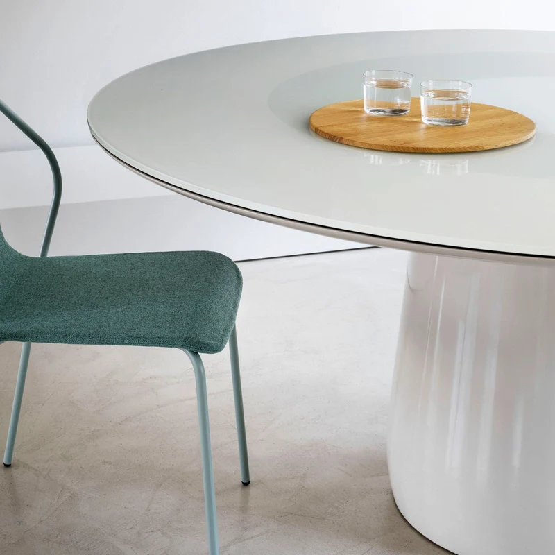 Glass Round Table ROUNDEL by Claesson Koivisto Rune for Baleri Italia