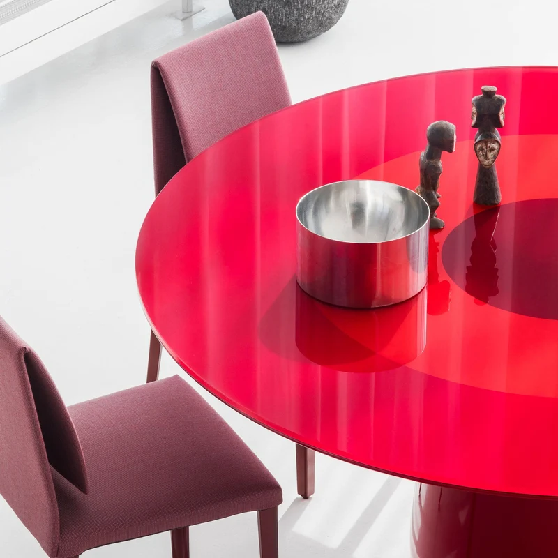 Glass Round Table ROUNDEL by Claesson Koivisto Rune for Baleri Italia