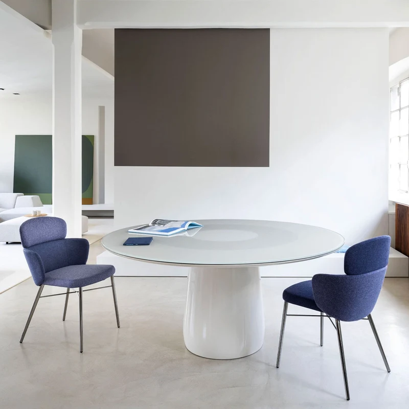Glass Round Table ROUNDEL by Claesson Koivisto Rune for Baleri Italia