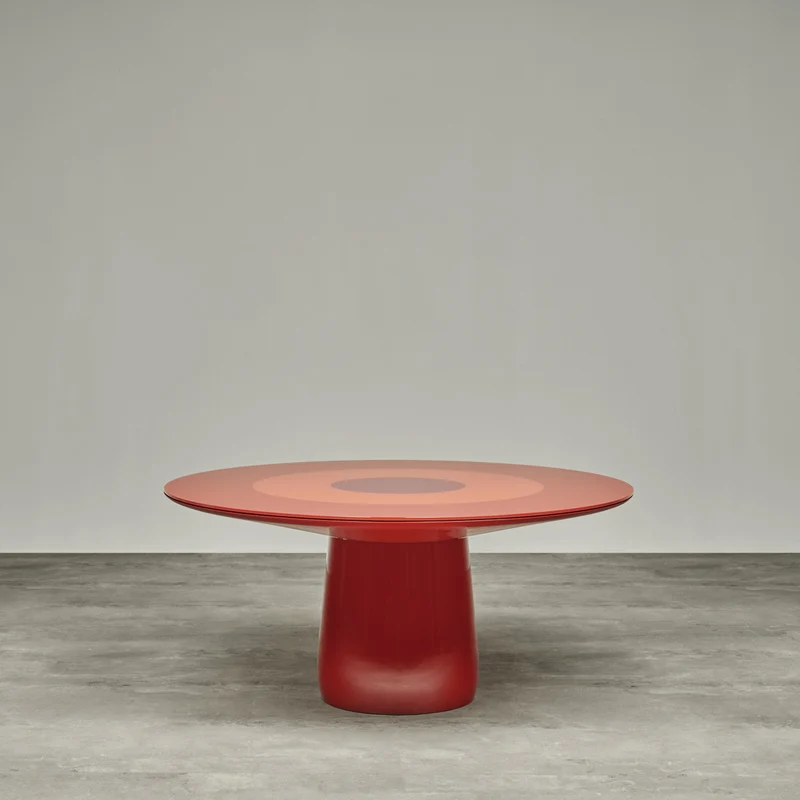 Glass Round Table ROUNDEL by Claesson Koivisto Rune for Baleri Italia