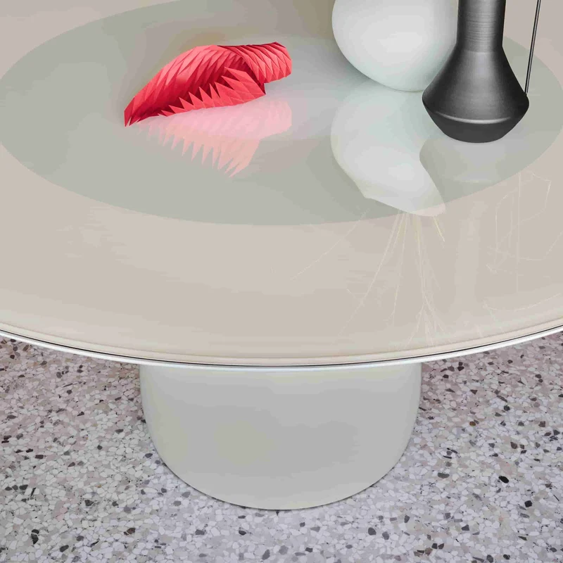 Glass Round Table ROUNDEL by Claesson Koivisto Rune for Baleri Italia