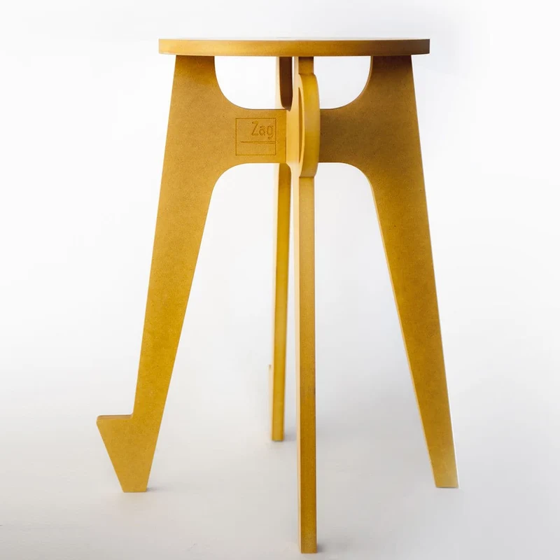 Stool ACHILLE Yellow